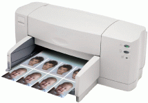 printer met paspoortfoto's